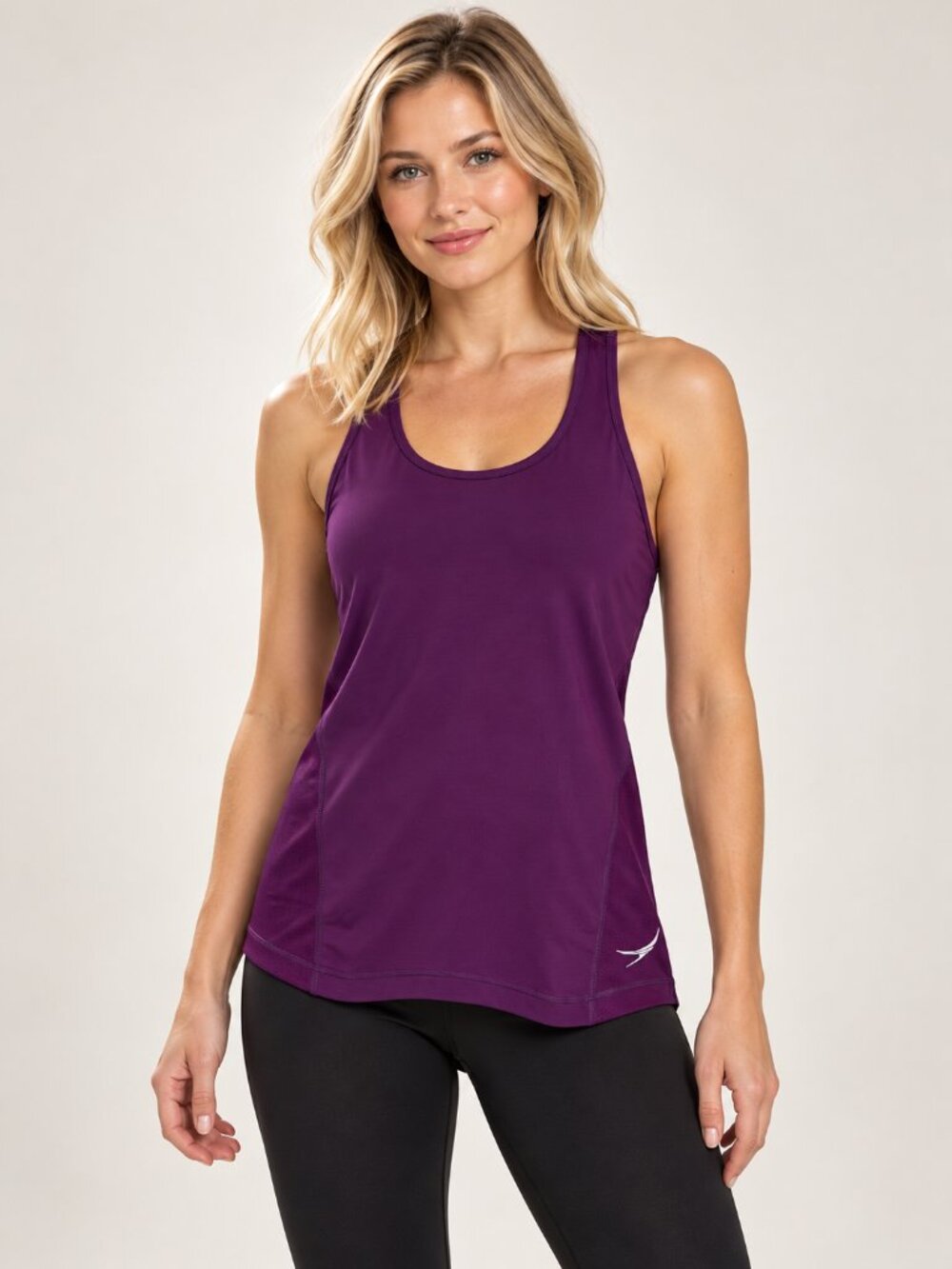 NWT Endeavor Athletic Racerback Tank Top Fig Purple Small Workout
